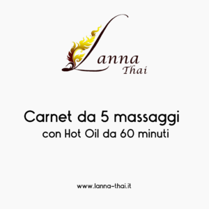 Carnet da 5 massaggi con Hot Oil da 60 minuti
