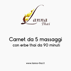 Carnet da 5 massaggi con erbe thai da 90 minuti
